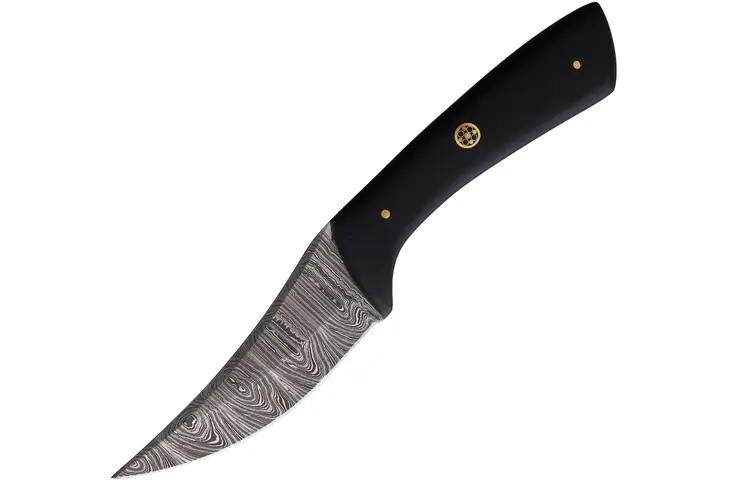 FH Knives Damascus 4in Fixed Blade Knife AB-1518 (FH BOX)